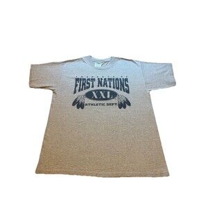Vintage First Nations Athletic Department Shirt Native American Men’s Size L